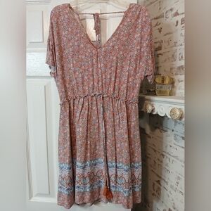 BeBop Casual Summer V-Neck Dress